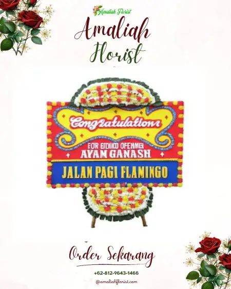 Sewa Papan Bunga Kanor